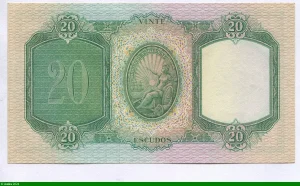 20 Escudos Portrait D. Antonio Luiz de Menezes
