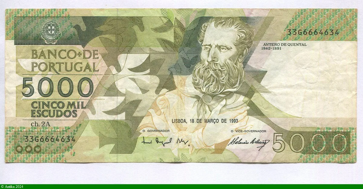5000 Escudos Antero de Quental
