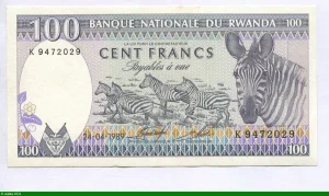 100 Francs Troupeau de Zèbres * * * * * *