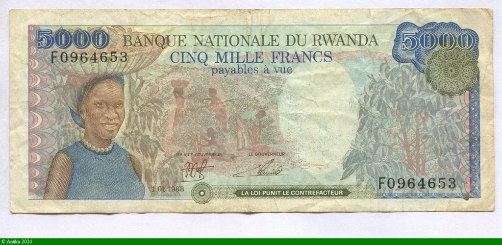 5000 Francs Femme & Plantation de café