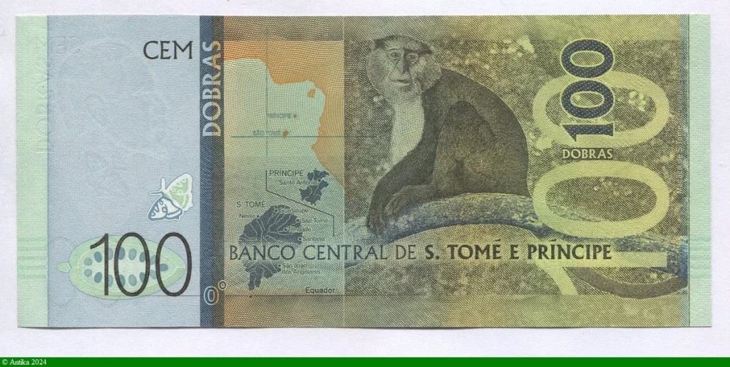 100 Dobras Dobras Papillon & Singe Magnifique Billet