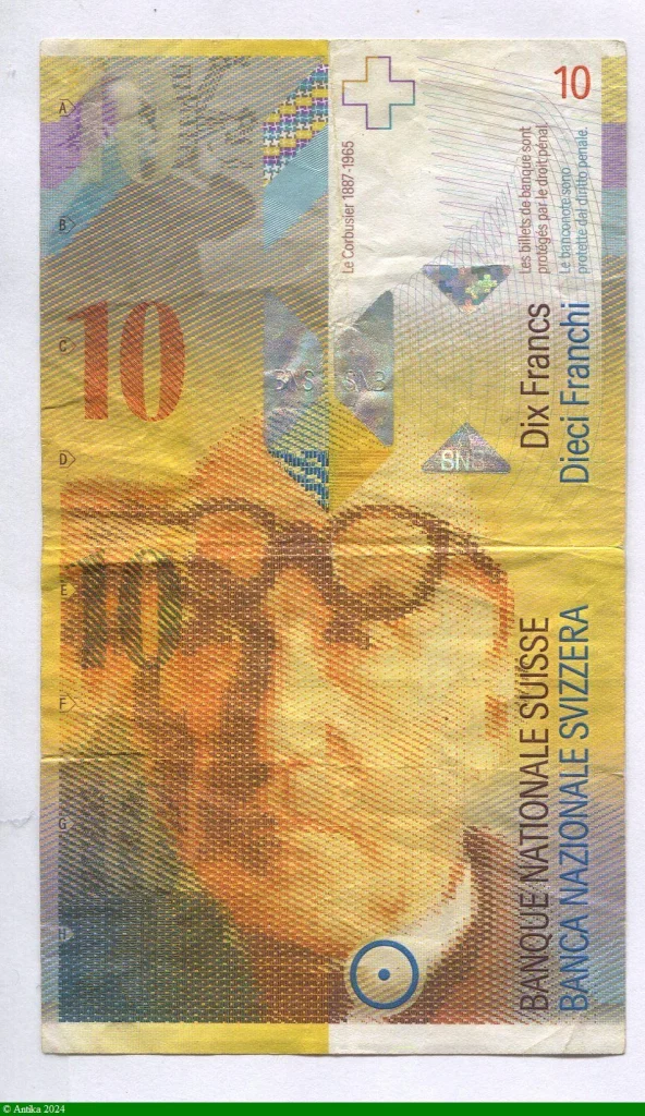 10 Francs Le Corbusier