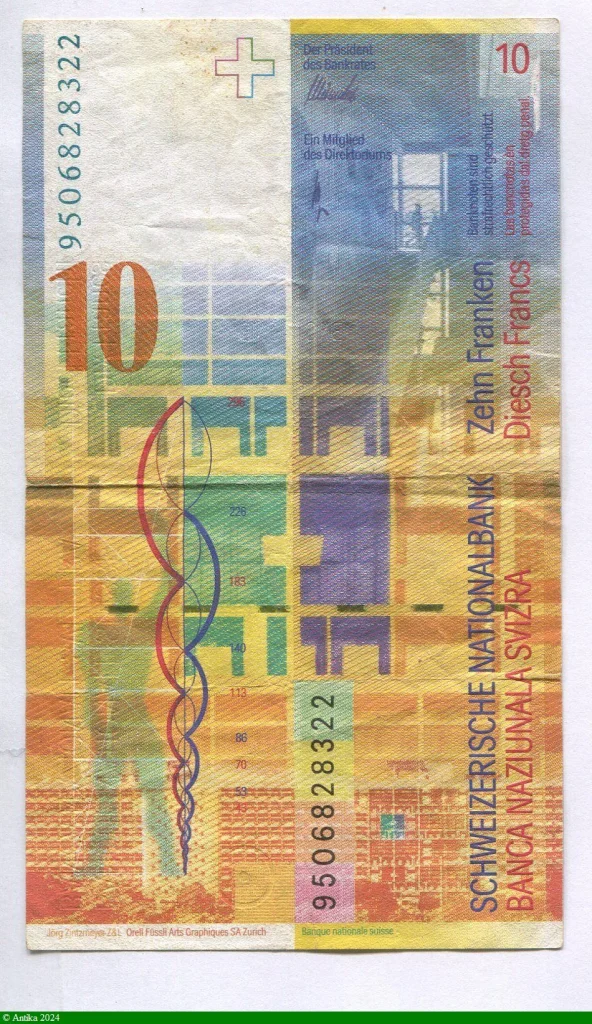 10 Francs Le Corbusier