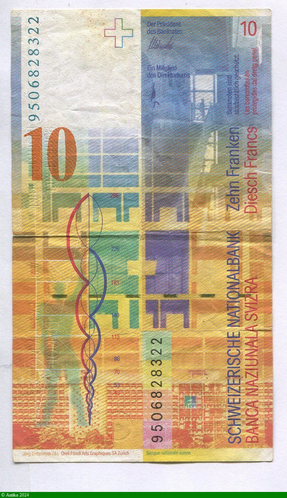 10 Francs Le Corbusier
