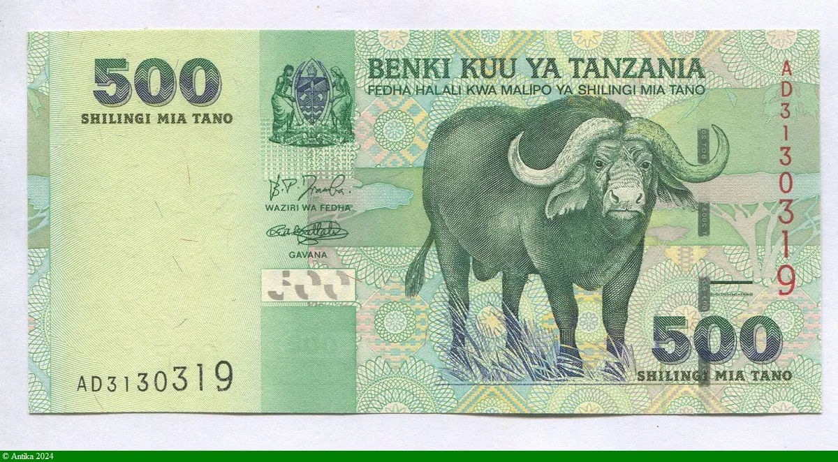 500 Shilings Buffle du Cap
