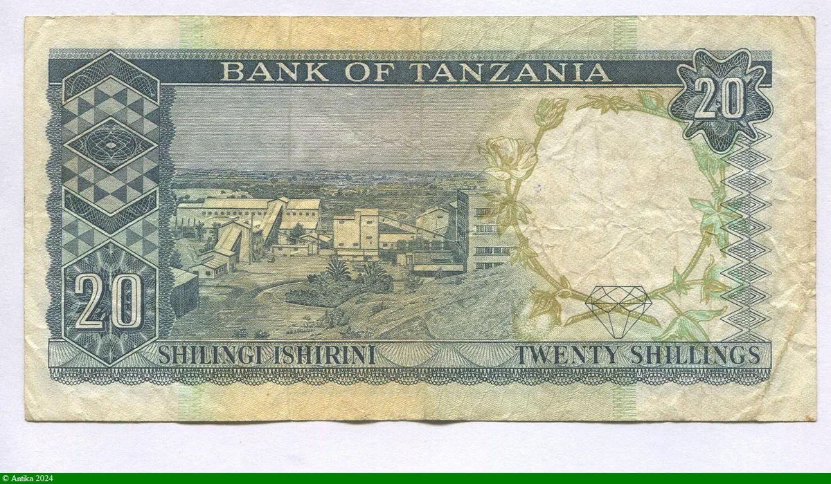 20 Shillings Psdt J.Nyerere