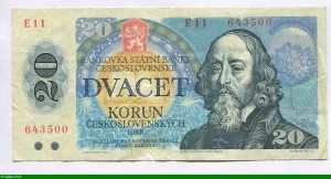 20 Korun Jan Amos Komensky