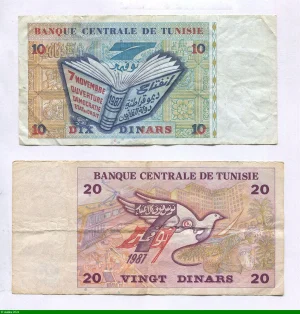 Lot de Billets 10 & 20 Dinars