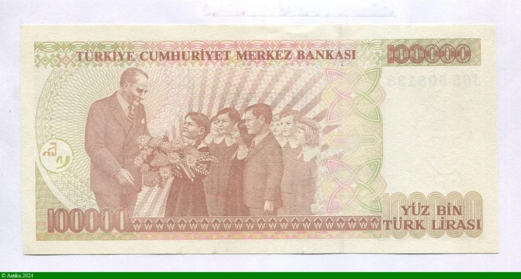 100 000 Lirasi Kamel Ataturk