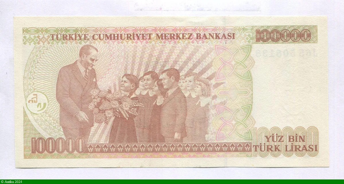 100 000 Lirasi Kamel Ataturk