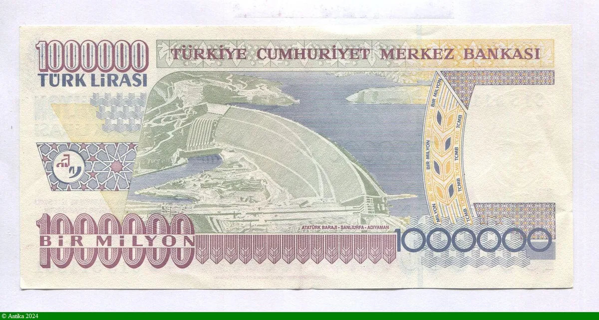 1 000 000 Lirasi Kamel Ataturk