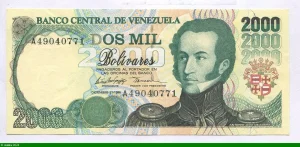 2000 Bolivares A,José de Sucre