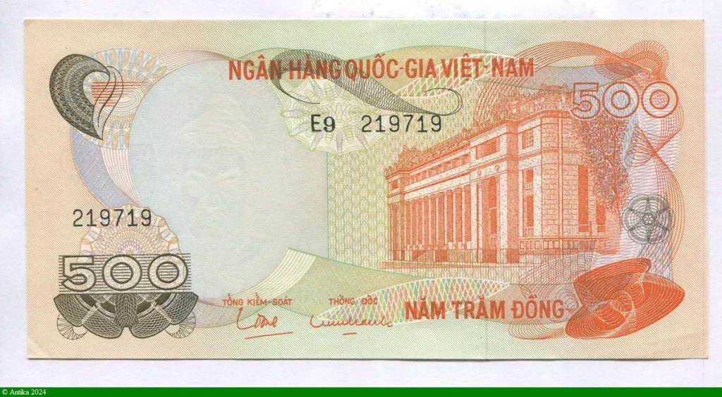 500 Dong Batïment Banque