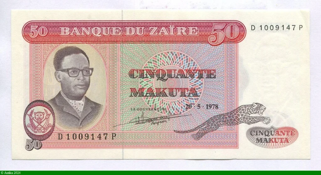 50 Makuta Mobutu & Léopard