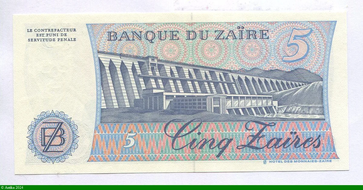 5 Zaires Mobutu & Léopard