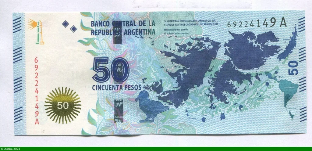 50 Pesos îles Malouines & Cavalier * * * * * * Superbe Billet PROMO