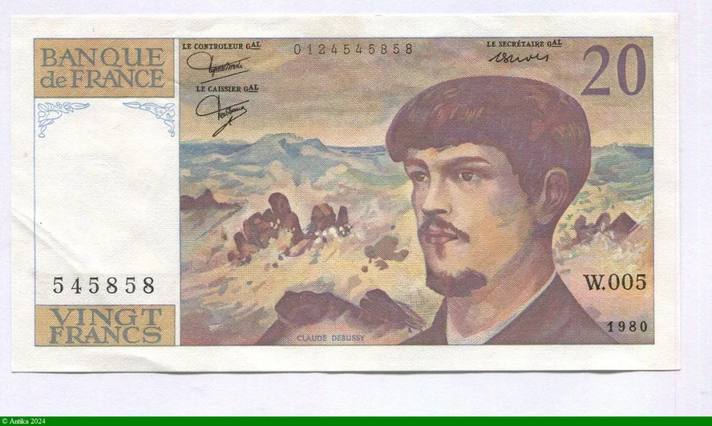 20 FRANCS DEBUSSY - Type 1980