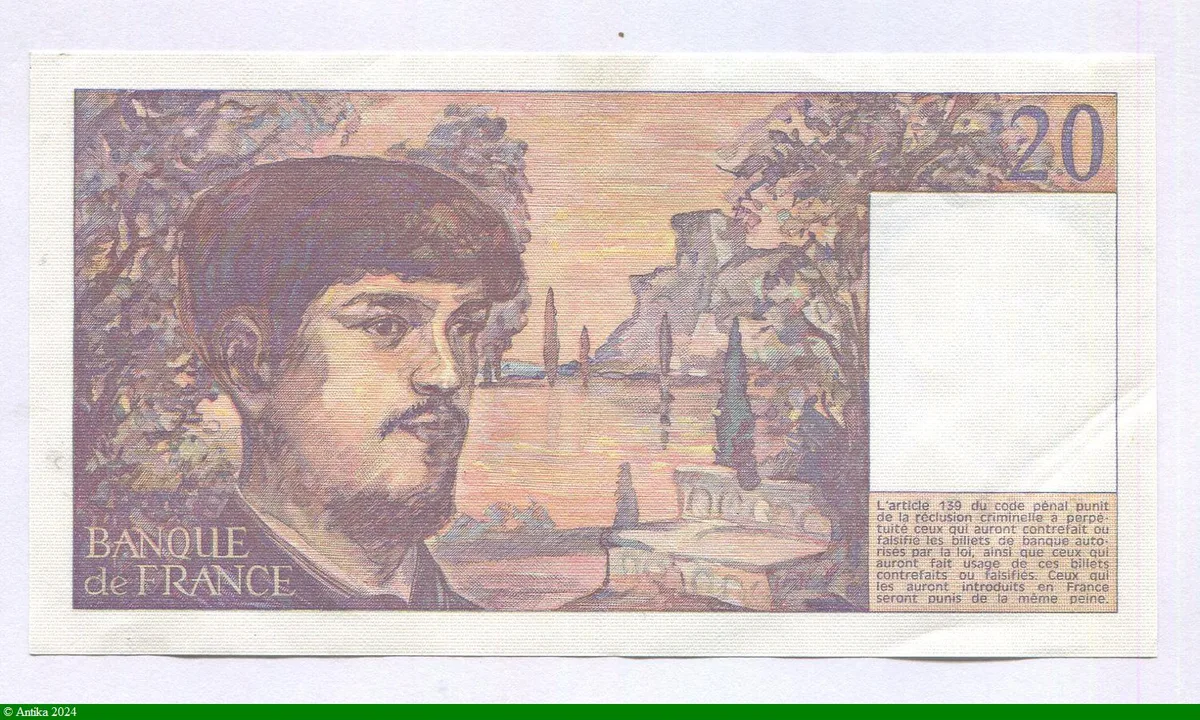 20 FRANCS DEBUSSY - Type 1980