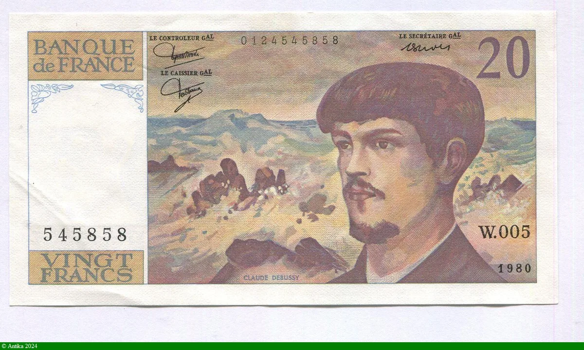 20 FRANCS DEBUSSY - Type 1980