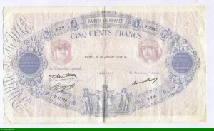500 FRANCS BLEU & ROSE - Type 1888