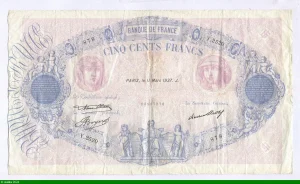 500 FRANCS BLEU & ROSE - Type 1888