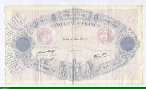 500 FRANCS BLEU & ROSE -Type 1888 modifié