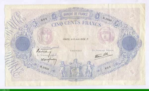 500 FRANCS BLEU & ROSE -Type 1888 modifié