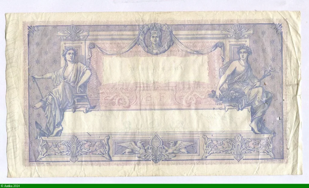 1000 FRANCS BLEU & ROSE - Type 1889