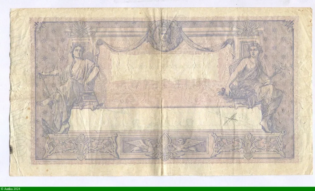 1000 FRANCS BLEU & ROSE - Type 1889