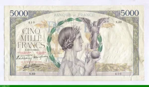 5000 FRANCS VICTOIRE - Type 1934 Impression à plat