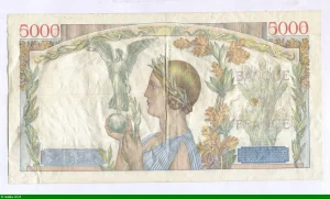 5000 FRANCS VICTOIRE - Type 1934 Impression à plat