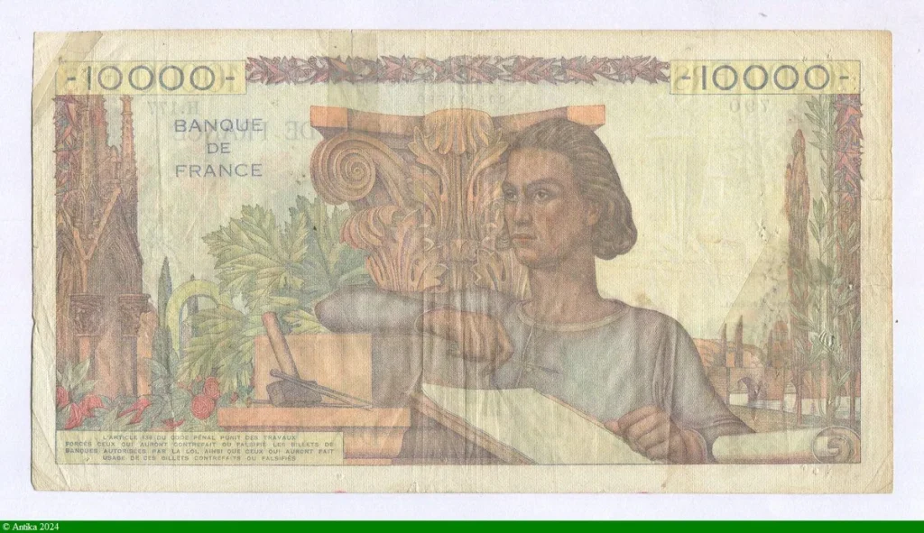 10 000 FRANCS GENIE Français- Type 1945