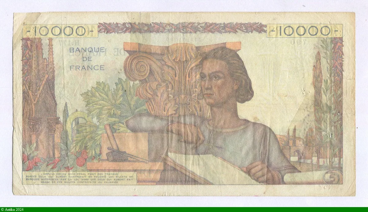 10 000 FRANCS GENIE Français- Type 1945