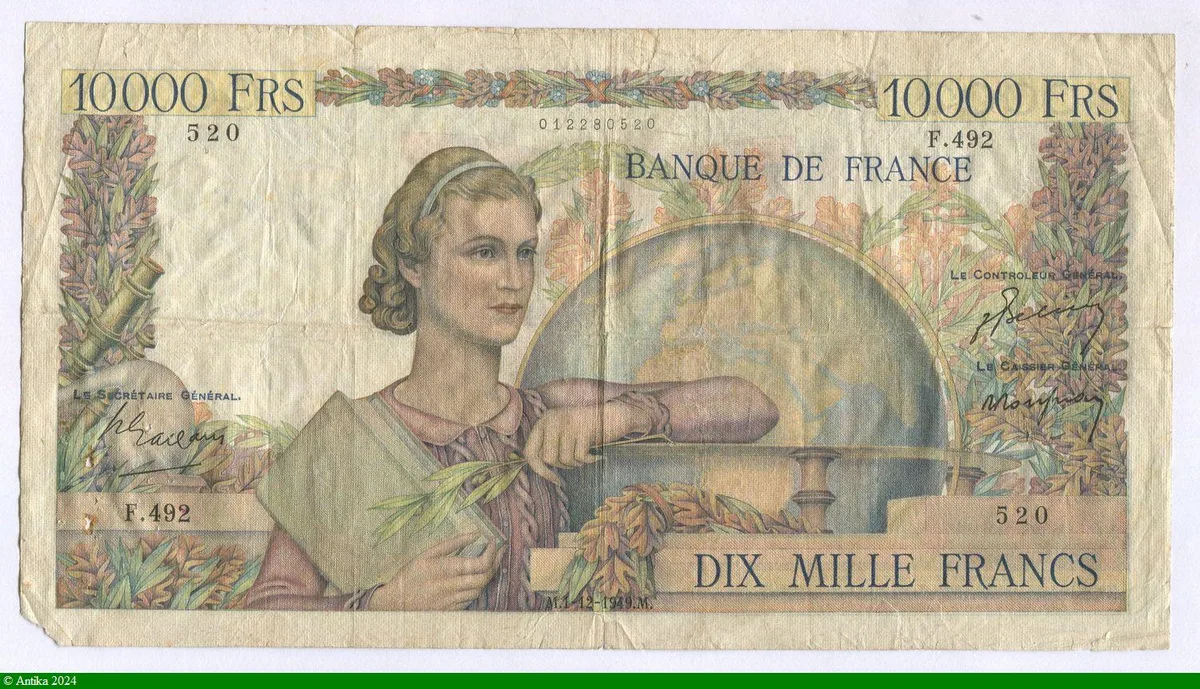 10 000 FRANCS GENIE Français- Type 1945
