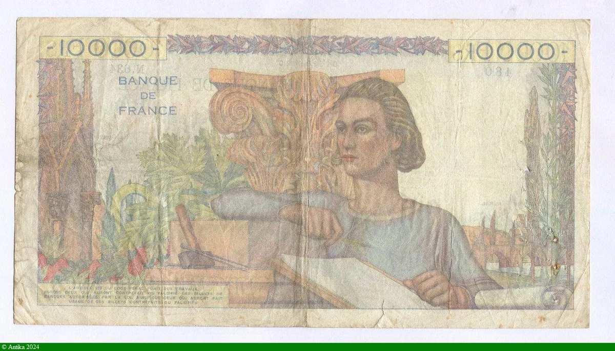 10 000 FRANCS GENIE Français- Type 1945
