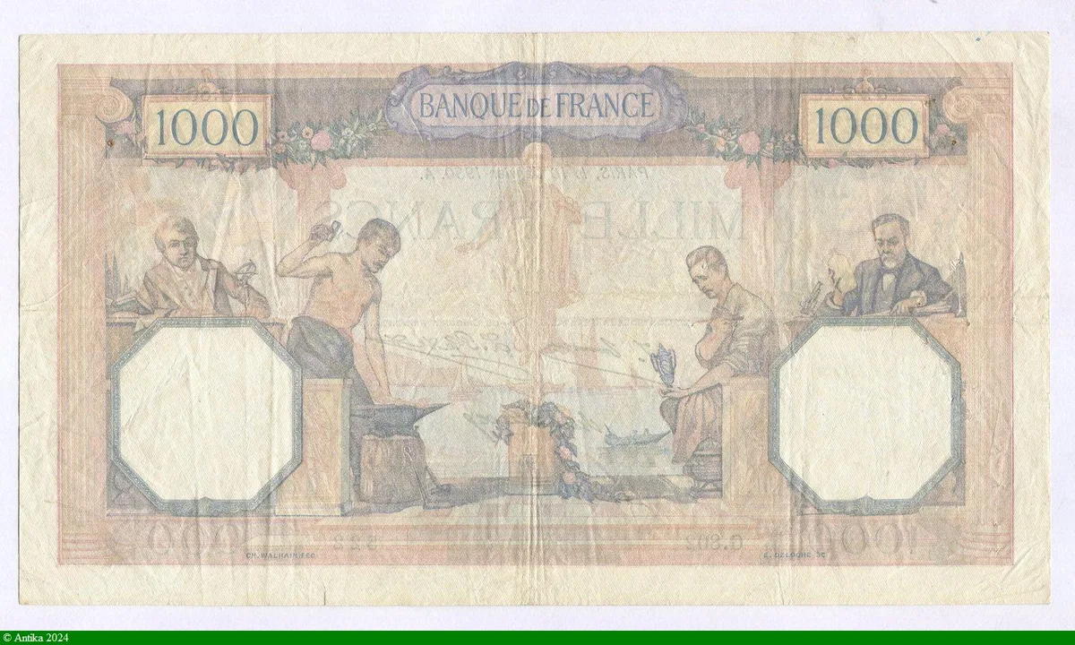 1000 FRANCS CERES & MERCURE - Type 1927