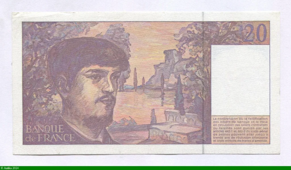 20 FRANCS DEBUSSY - Type 1980 Modifié