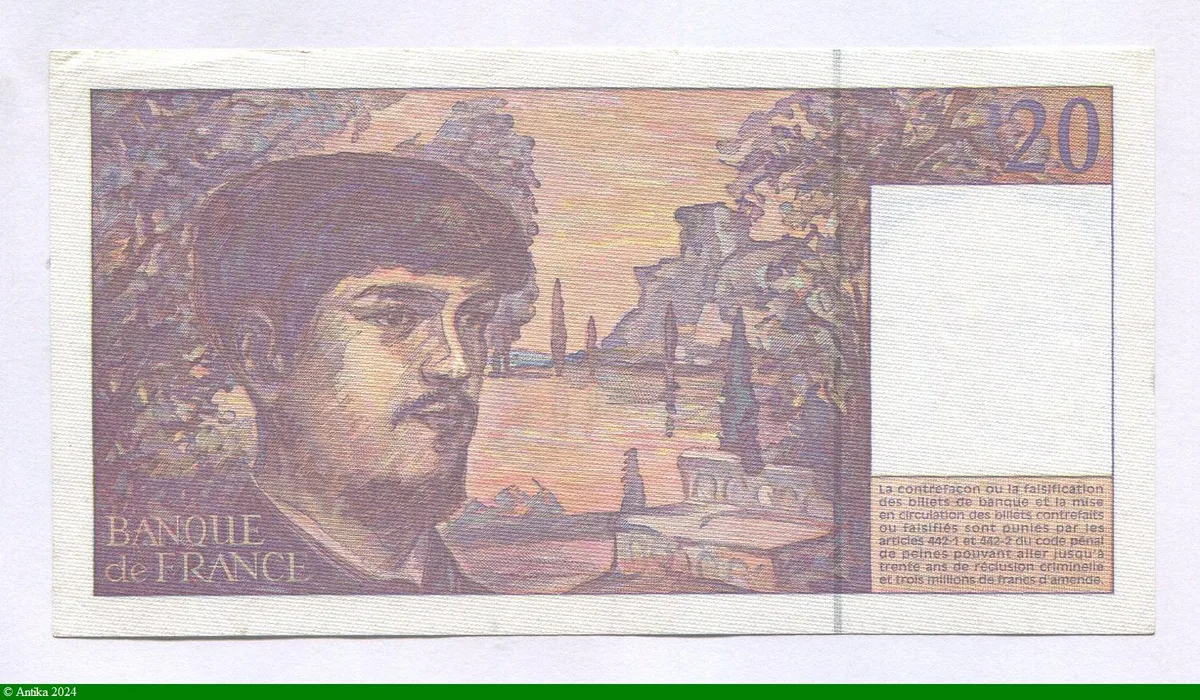 20 FRANCS DEBUSSY - Type 1980 Modifié