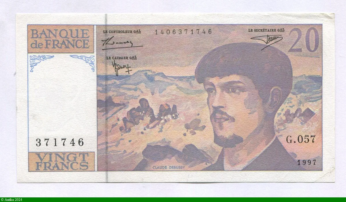 20 FRANCS DEBUSSY - Type 1980 Modifié
