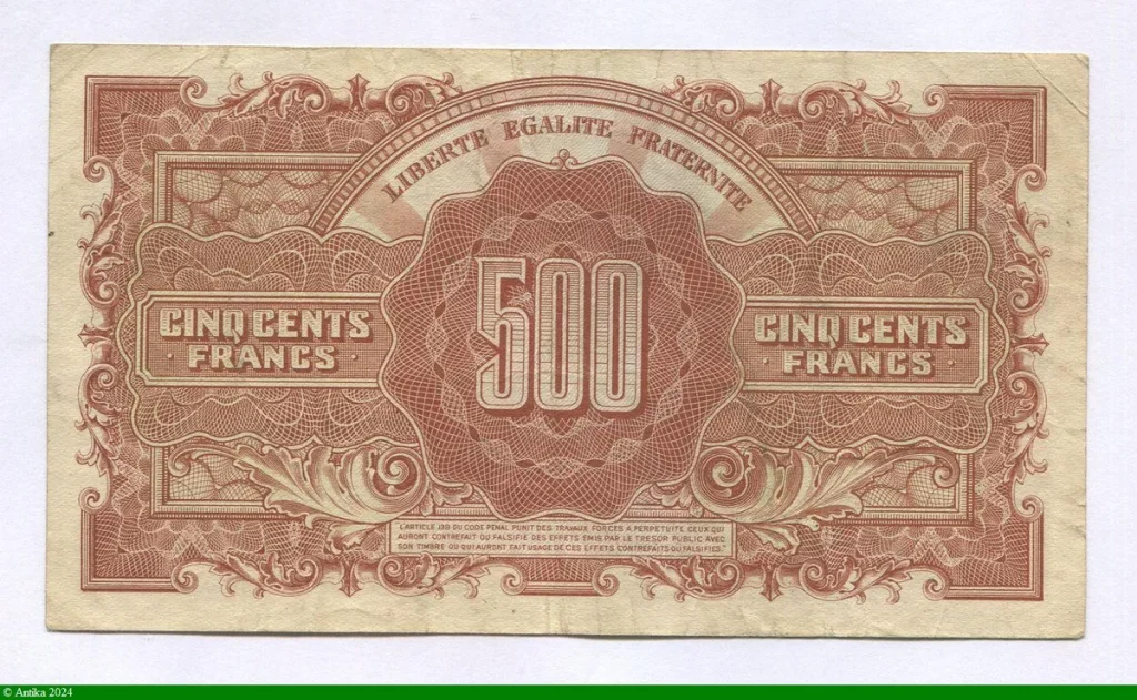 500 FRANCS (Marianne)