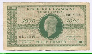 1000 FRANCS (Marianne)chiffres maigres