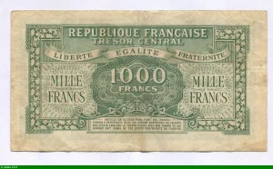1000 FRANCS (Marianne)chiffres maigres