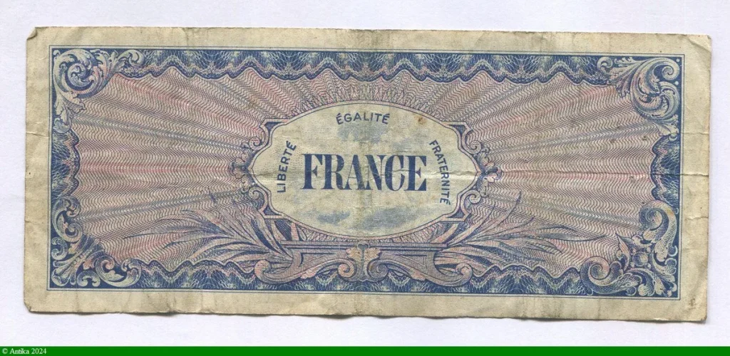 100 FRANCS Verso "France"