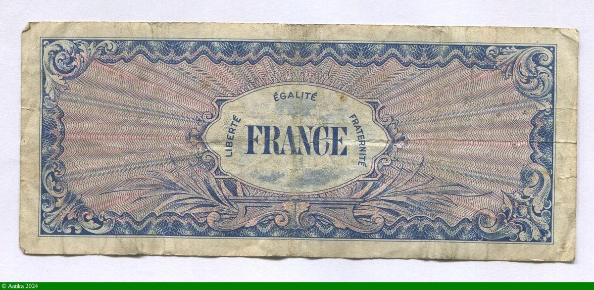 100 FRANCS Verso "France"
