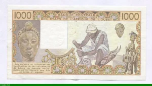 1000 Francs Mines de Phosphate * * N°716236-716223 A:Côte d'Ivoire T.017
