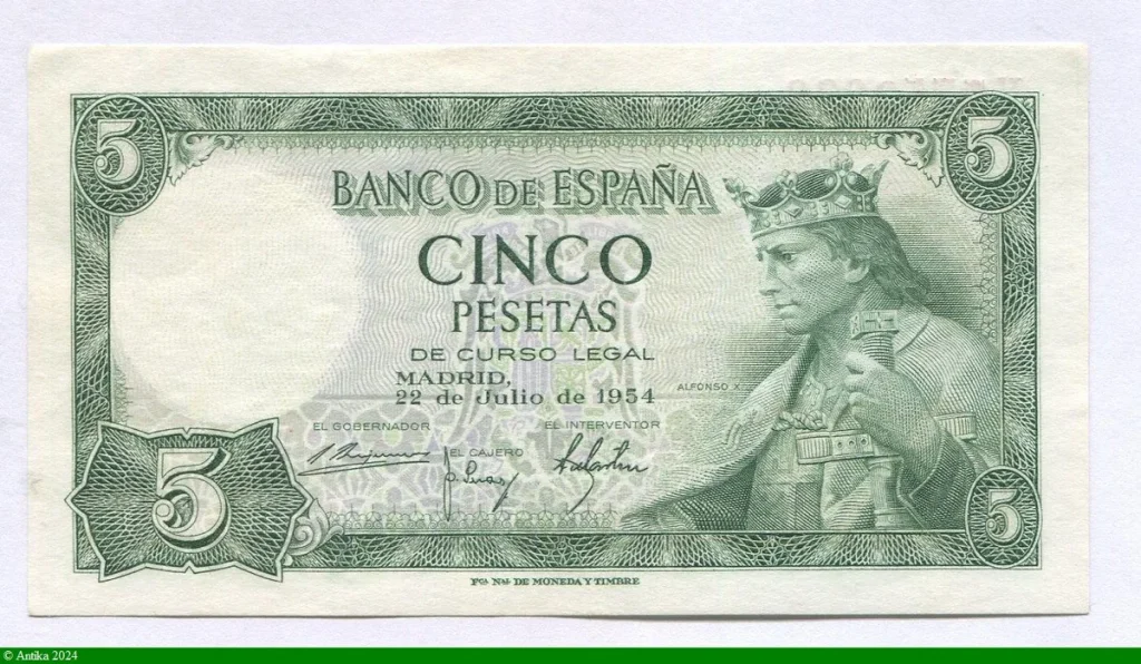5 Pesetas Alfonso X