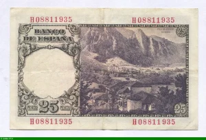 25 Pesetas Florez Estrada