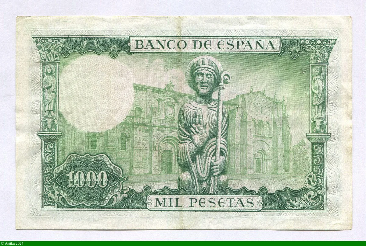 1000 Pesetas Buste de San Isidoro