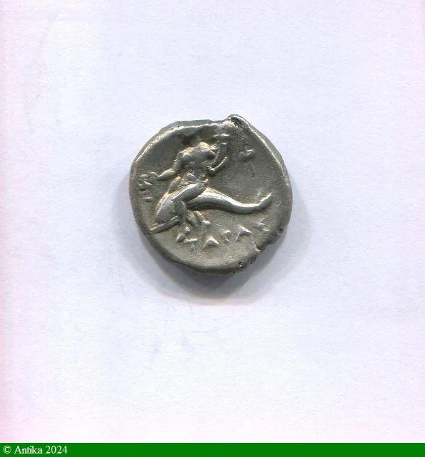 STATERE Ca 270-250 Dauphin & Cheval 6,38 gr Jolie Monnaie