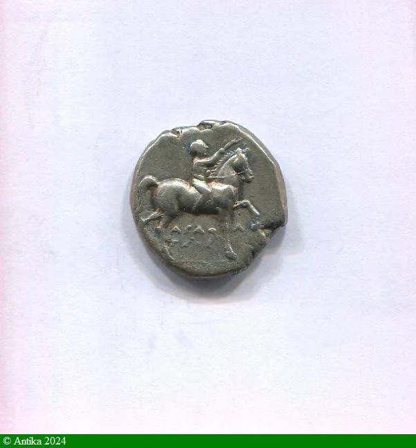 STATERE Ca 270-250 Dauphin & Cheval 6,38 gr Jolie Monnaie